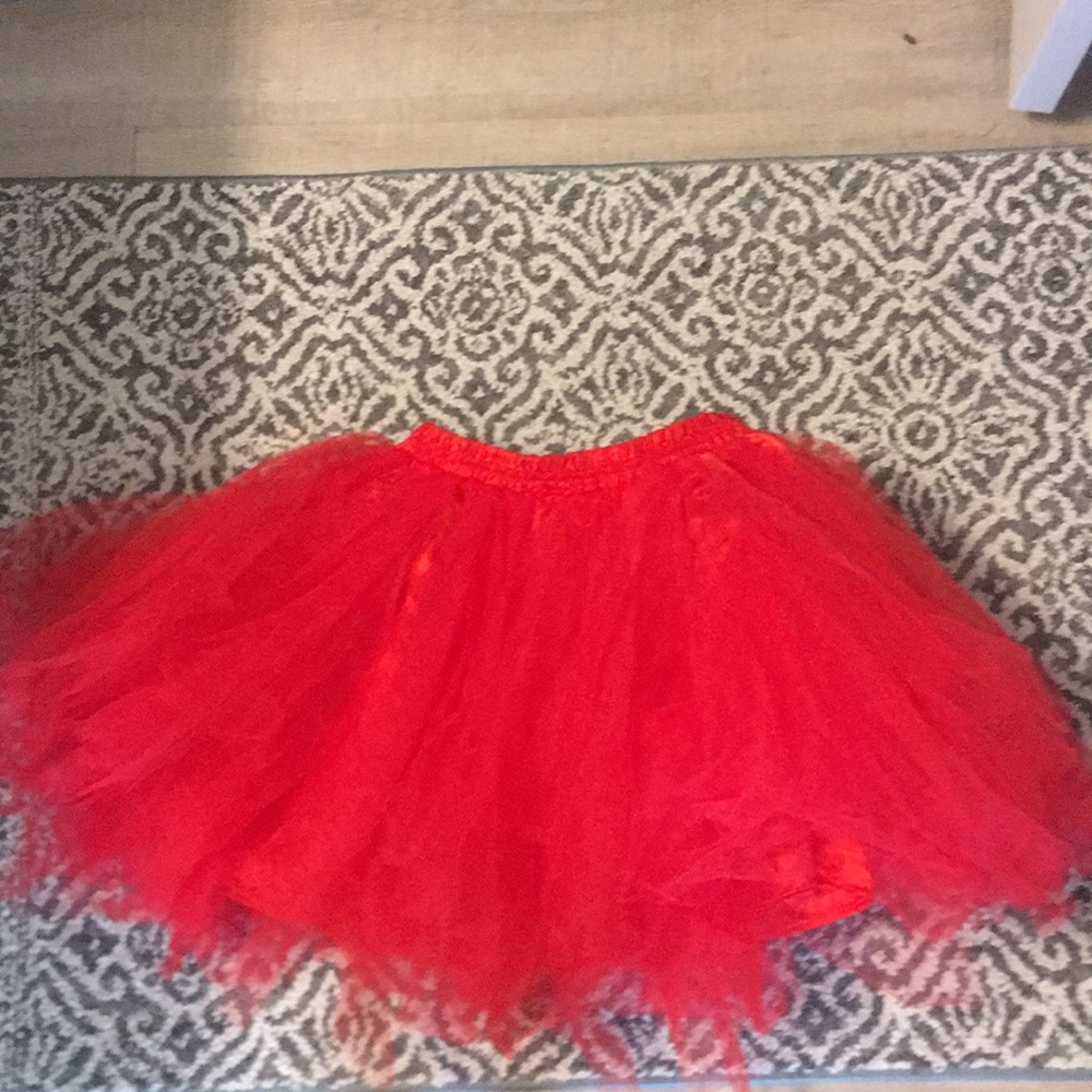Red Tulle Skirt